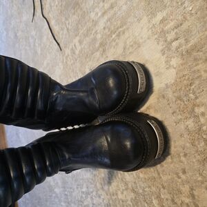 Killlstar Renegade Moto Black Leather Boots